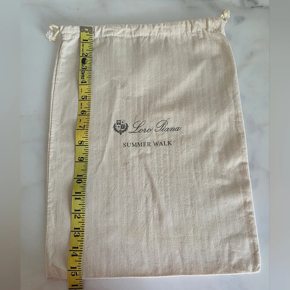Loro Piana Summer Walk Dust Bag Drawstring Beige